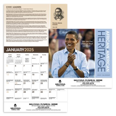 African-American Heritage Barack Obama Calendar