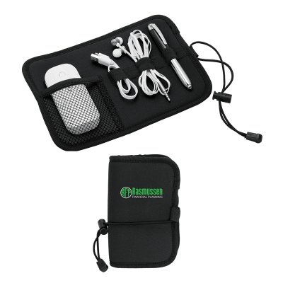 Neoprene Roll-Up Tech Organizer