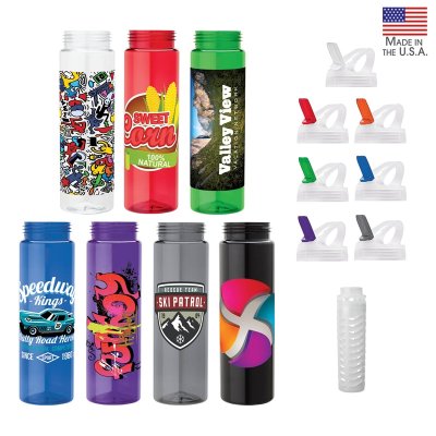 25 oz. PET Bottle with Flip Spout & Infuser